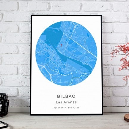 Cuadro mapa personalizado